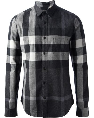all black burberry shirt