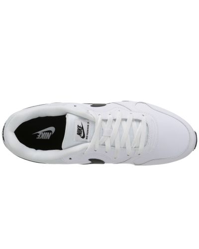 Nike Md Runner 2 Leather in White/Black (White) for Men | Lyst