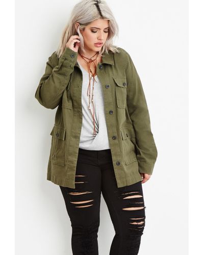 green coat plus size
