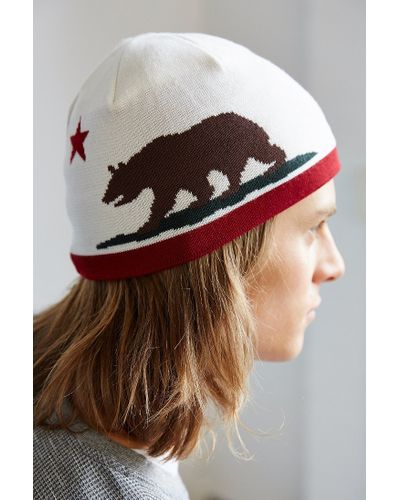 Patagonia California Bear Beanie In White For Men Lyst