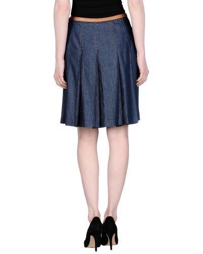Prada Denim Skirt in Blue - Lyst