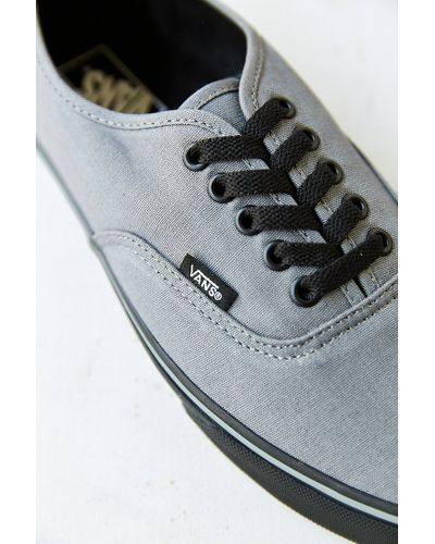 Vans Authentic Black Sole Men'S Sneaker in Dark Grey (Gray) for Men | Lyst