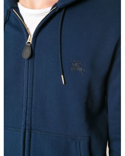 blue burberry hoodie