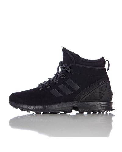 adidas Zx Flux Winter Leather Boot In Core Black for Men - Lyst