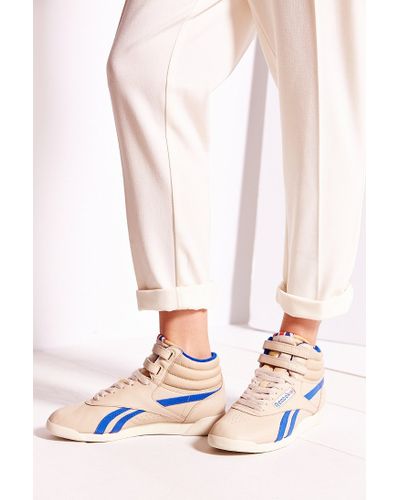 Reebok Freestyle Hi Vintage Sneaker in Ivory (Natural) | Lyst