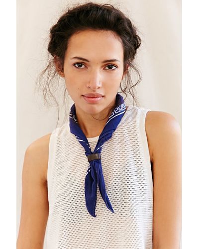 Urban Renewal Cotton Recycled Bandana Bolo Tie in Blue - Lyst