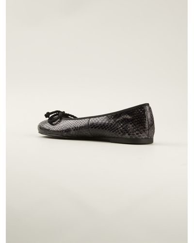 snakeskin ballerinas