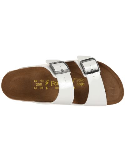 birkenstock arizona platform white