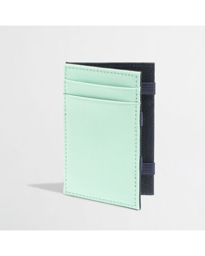 J.Crew Factory Leather Magic Wallet - Green