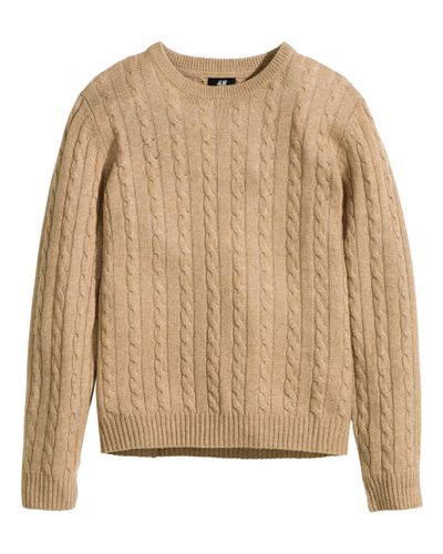 beige knit jumper