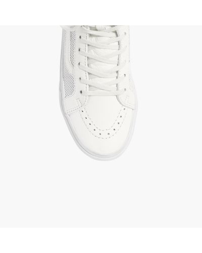 Madewell Vans® Sk8-Hi Slim Zip High-Top Sneakers In Perforated Leather in  White - Lyst