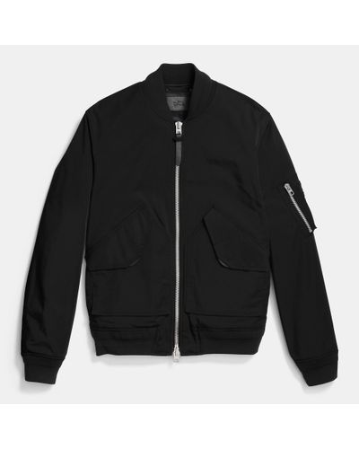 Coach Nylon Ma 1 Jacket In Black For Men Lyst