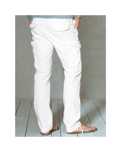 Polo Ralph Lauren Straight Ripstop Cargo Pant in White for Men - Lyst