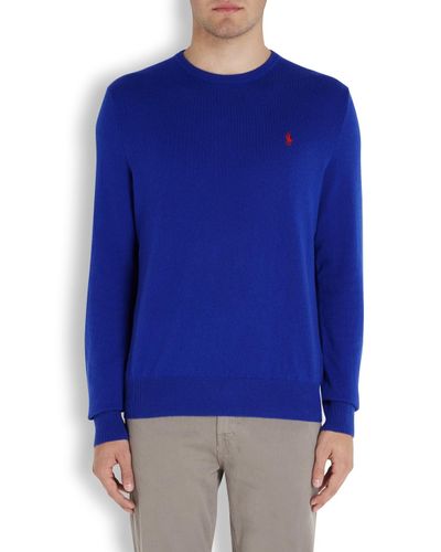 royal blue v neck jumper mens