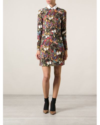 Valentino Butterfly Print Dress Lyst