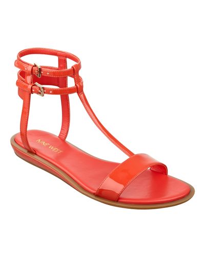 orange gladiator sandals