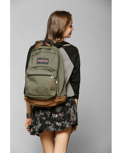 Olive green backpack jansport Clearance