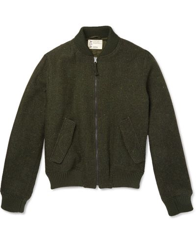 harris tweed bomber jacket