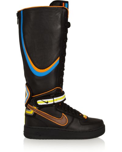Nike + Riccardo Tisci Air Force 1 Leather High-Top Sneakers in Orange |  Lyst UK