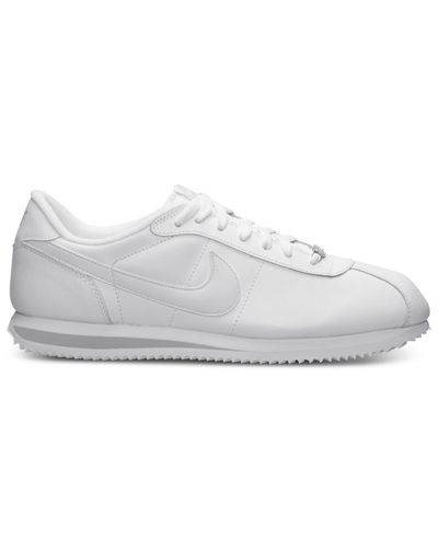 Nike Men's Cortez Basic Leather Casual Sneakers From Finish Line in White  for Men | Lyst