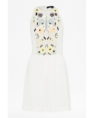 french connection white summer dress