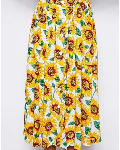 sunflower maxi skirt