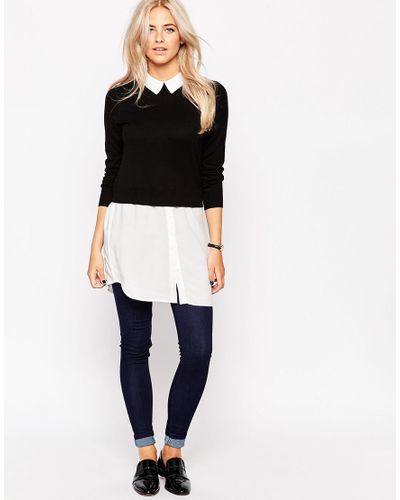 2 in 1 jumper shirt