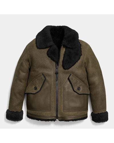 coach mens fur jacket