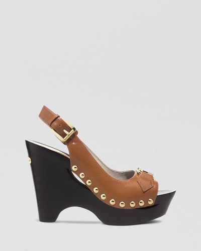 michael kors slingback wedge