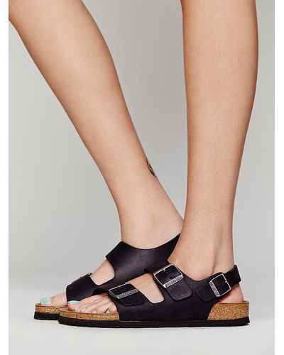 birkenstock milano black womens