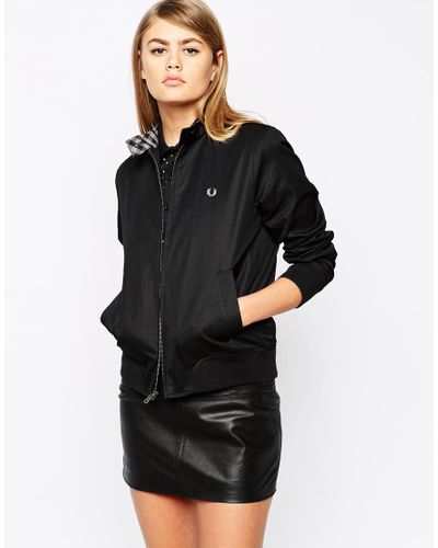 Fred Perry Harrington Jacket in Black - Lyst