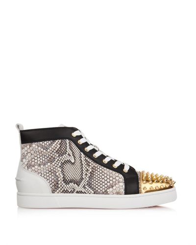 louboutin snakeskin trainers