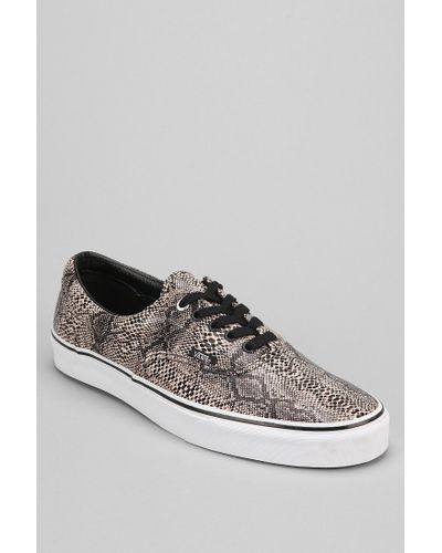 vans snakeskin black