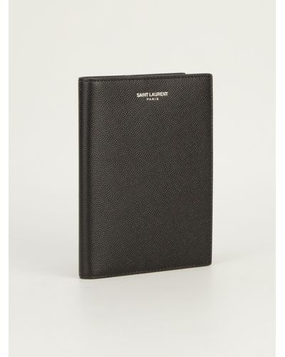 Saint Laurent Passport Holder in Black for Men - Lyst