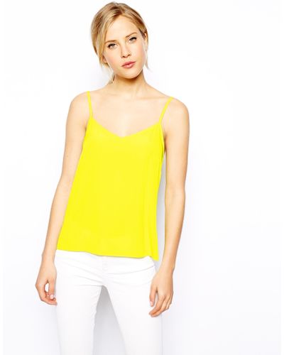 yellow cami vest
