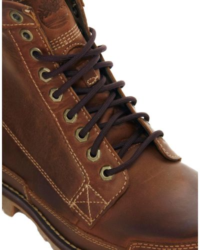 timberland rugged 6 inch boot for men in brown