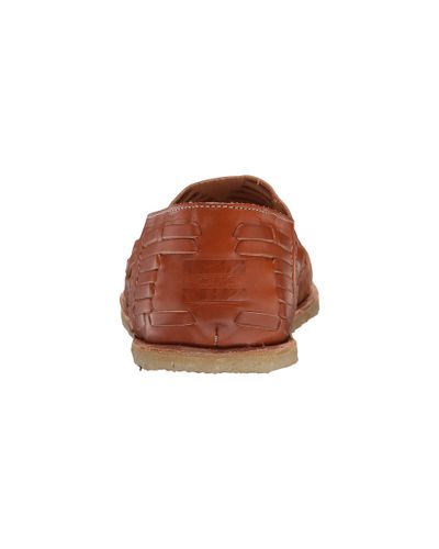 TOMS Leather Huarache Slip-on in Brown for Men - Lyst