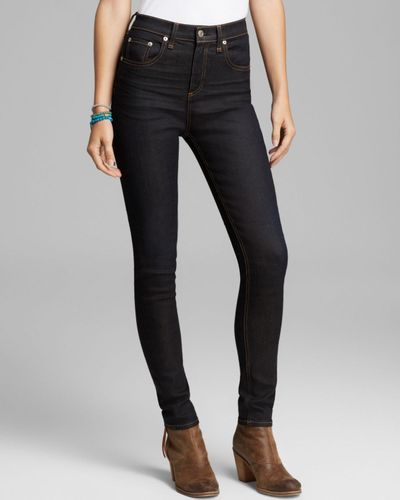 Rag Bone Jeans Justine Skinny In Harrow In Blue Lyst