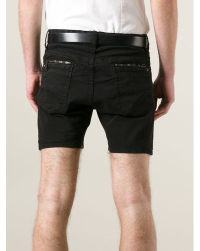 DSquared² Denim Shorts in Black for Men | Lyst