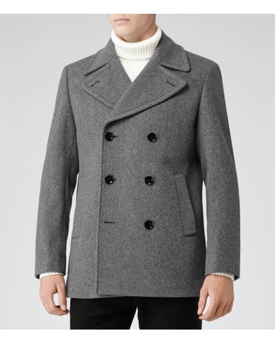 reiss mens pea coat