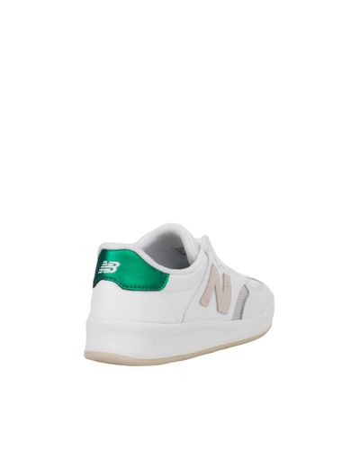 New Balance Fleece Women's Crt300 Sneakers in White/Green ...