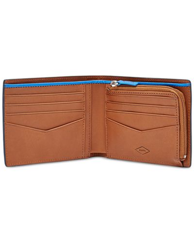 fossil zipper wallet mens