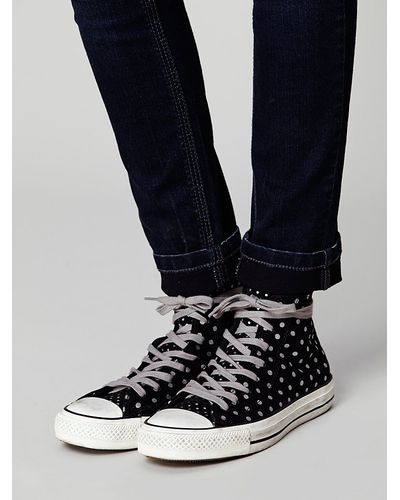 polka dot converse high tops