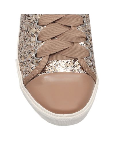 carvela jasper glitter trainers