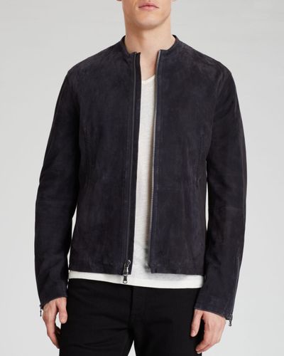 black suede racer jacket