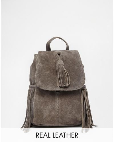 suede mini backpack