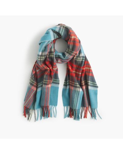 teal plaid scarf