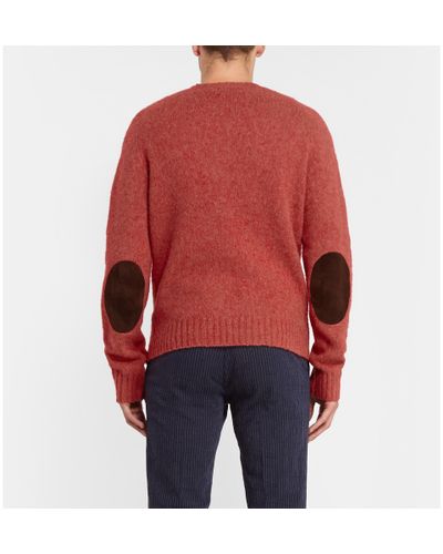 ralph lauren elbow patch sweater