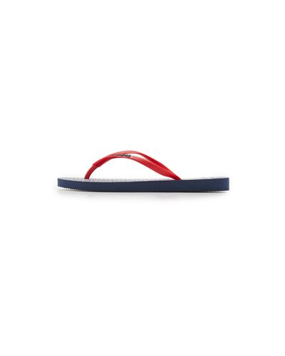 Havaianas Rubber Slim Retro Flip Flops in Navy/Red (Red) - Lyst