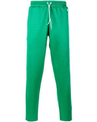 AMI Striped Track Pants in White Green (Green) for Men - Lyst